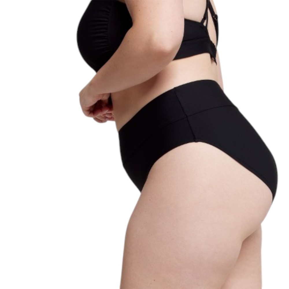 CALIA Womens Mid Rise Wide Banded Swim Bikini Bottoms NWT - Size XXL - Black - Picture 5 of 11